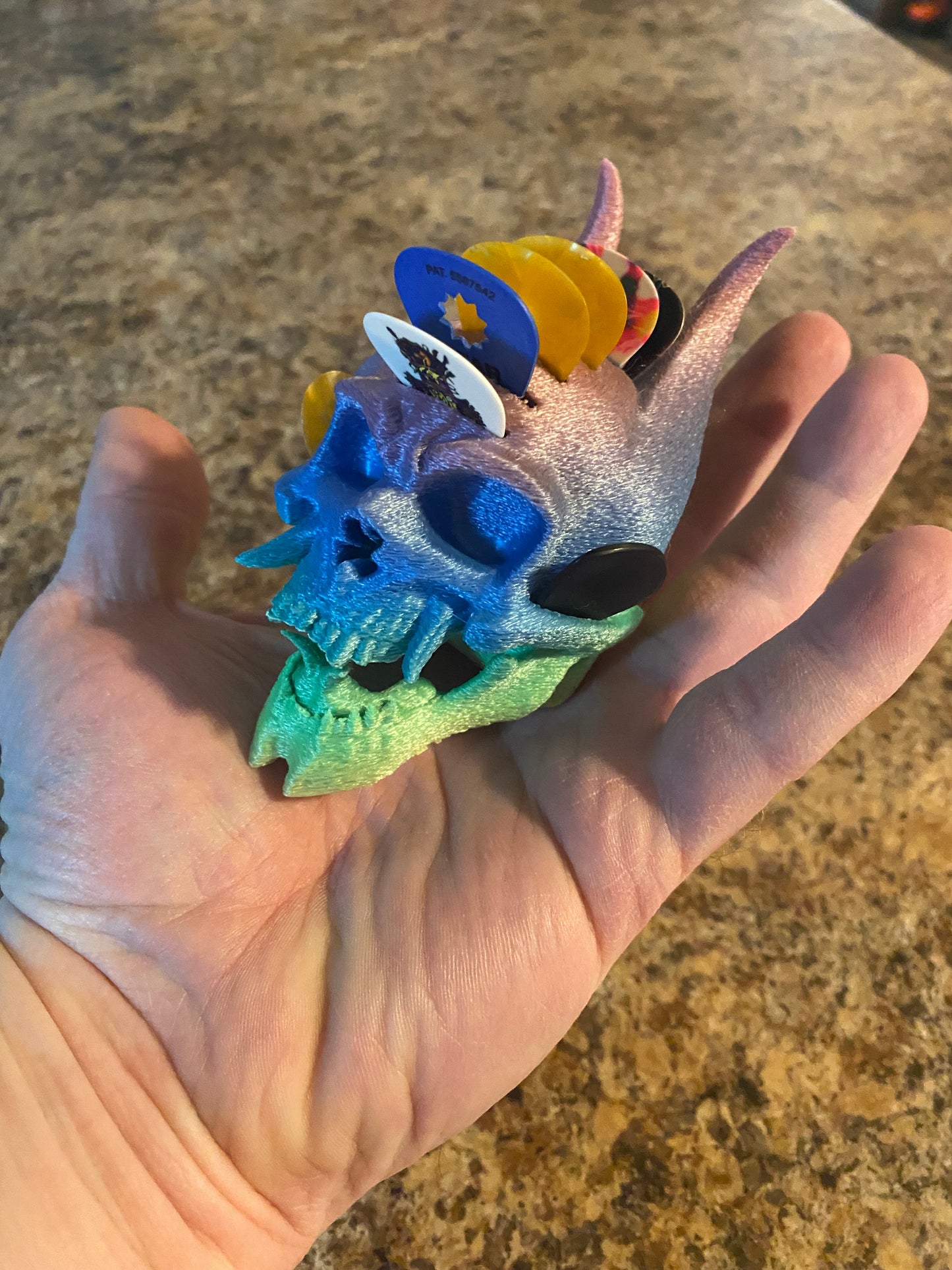 Oni Skull Guitar Pick Holder