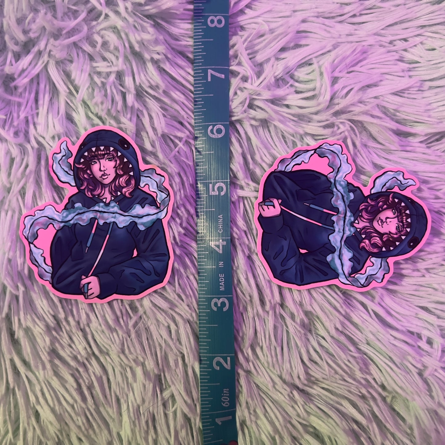 Shark Cutie Sticker - Subtle Transgender Pride Waterproof Sticker