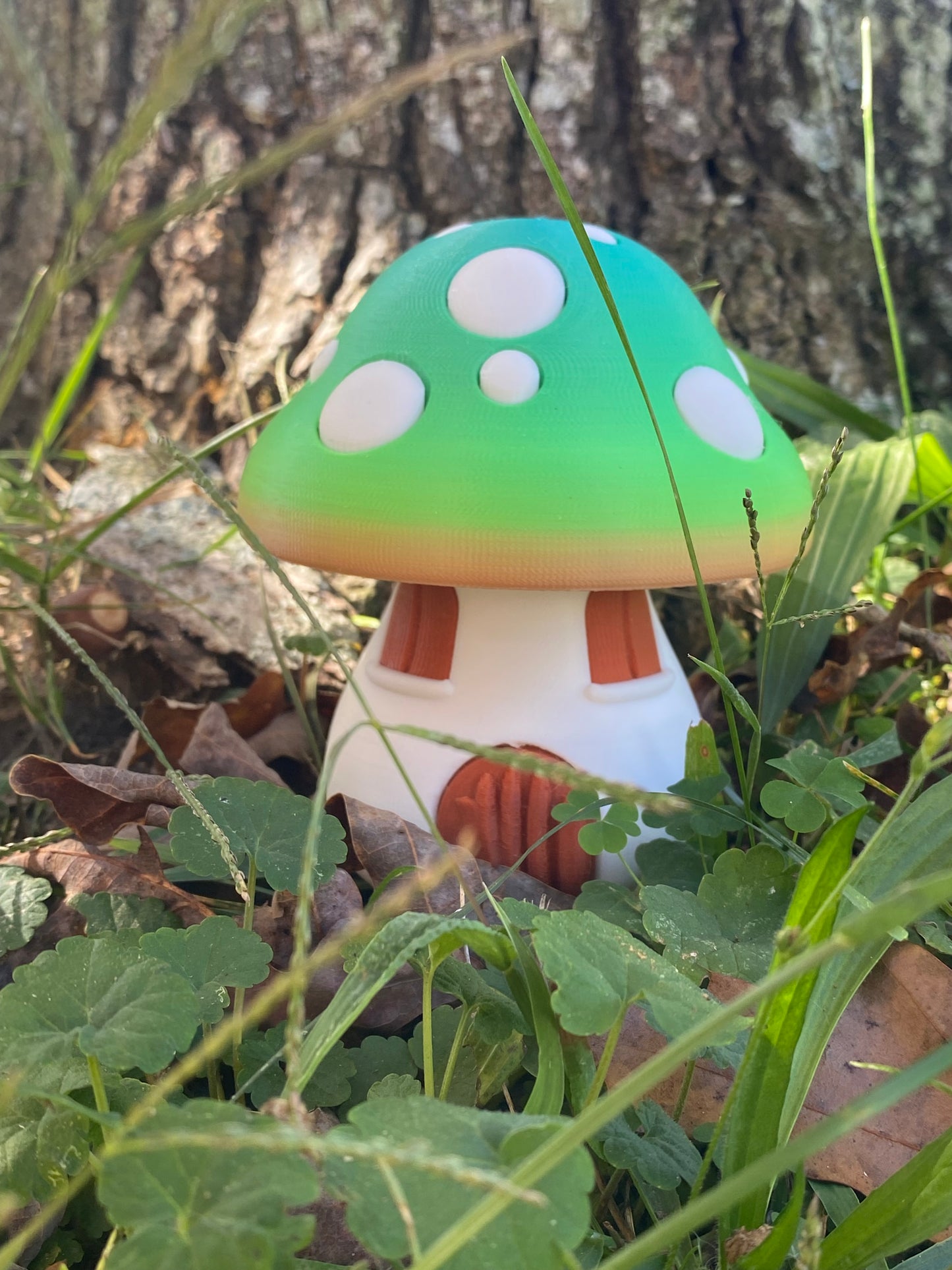 3D Rainbow Mushroom Houses