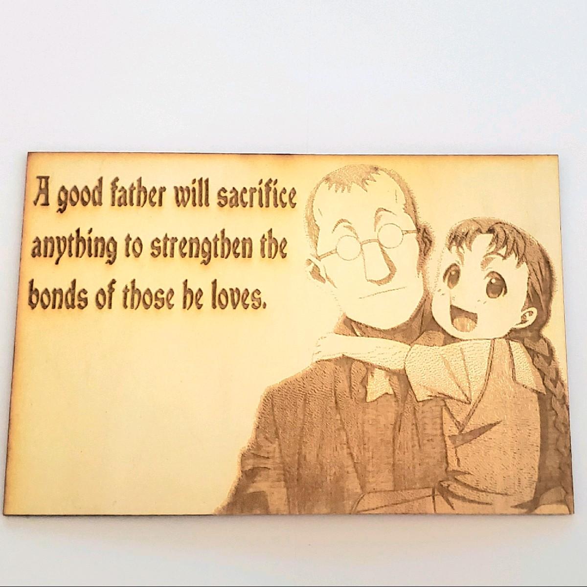 FMA Fatherly Advice Plaque