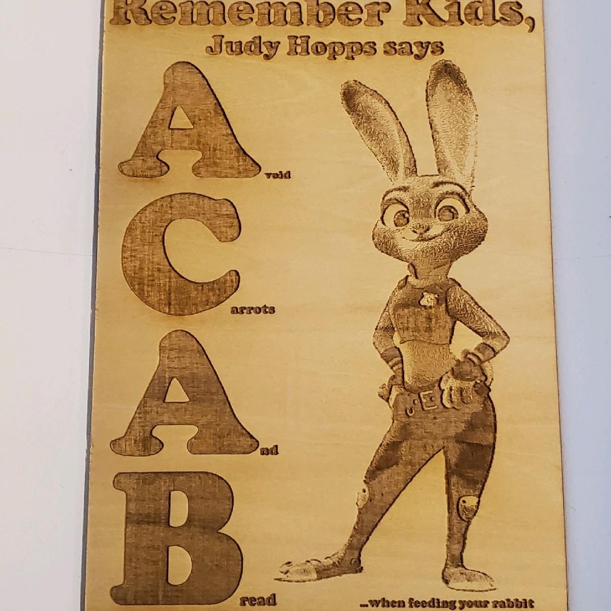 ACAB Rabbit Diet Plaque