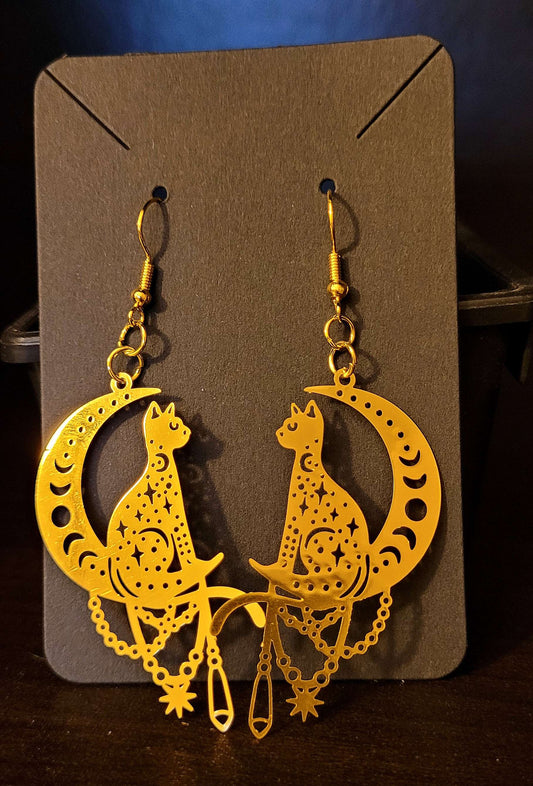 Witchy Kitty Earrings