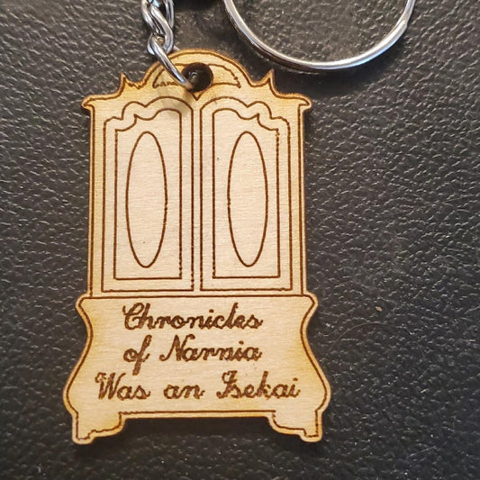 "Narnia was an Isekai" Keychain