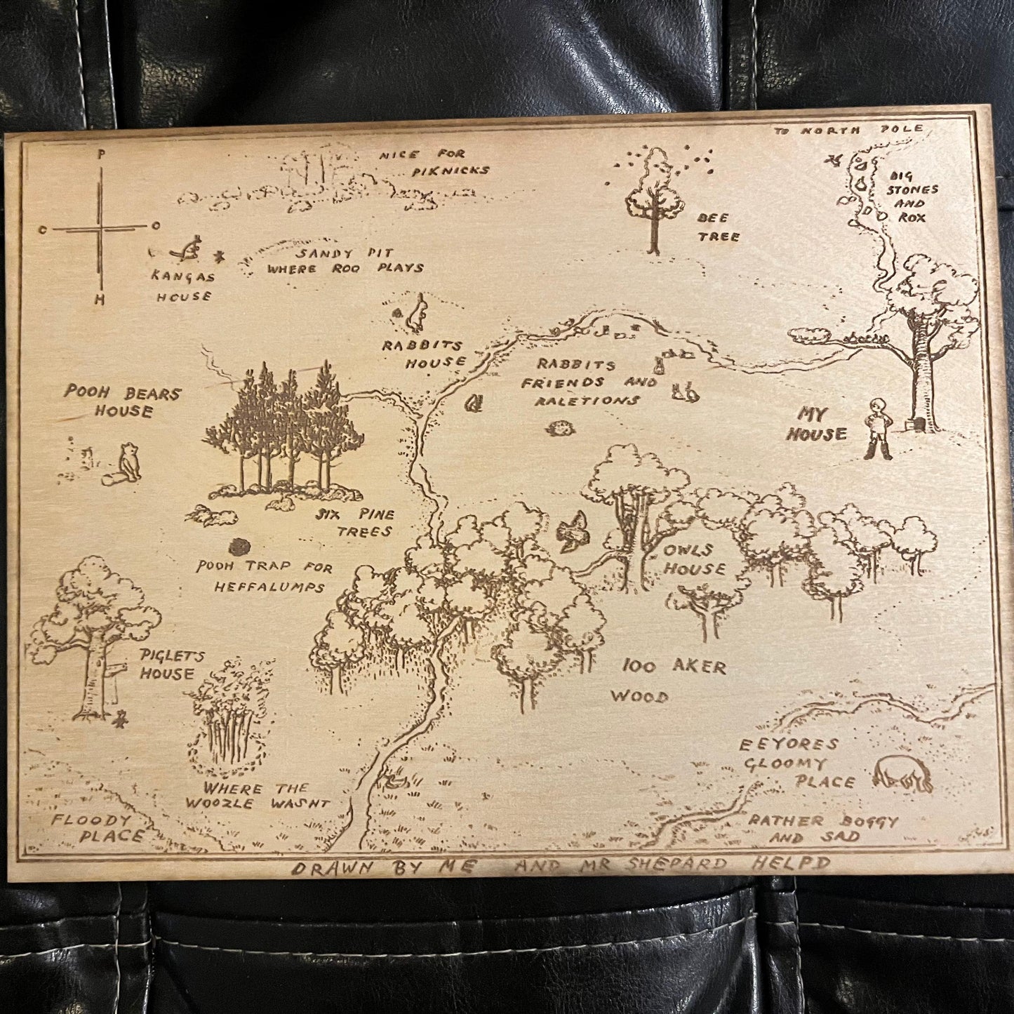 Hundred Acre Wood Wooden Plaque