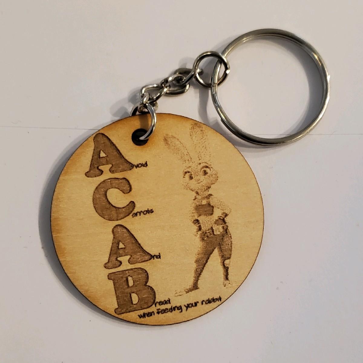 ACAB Rabbit Diet Keychain