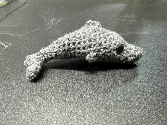 Hand-crocheted Stuffed Dolphin