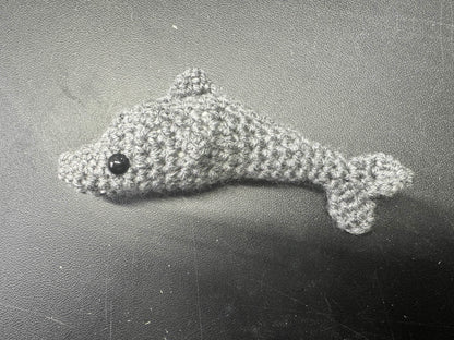 Hand-crocheted Stuffed Dolphin