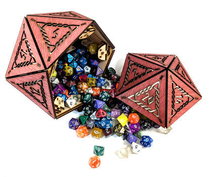 Huge Wooden D20 Dice Case