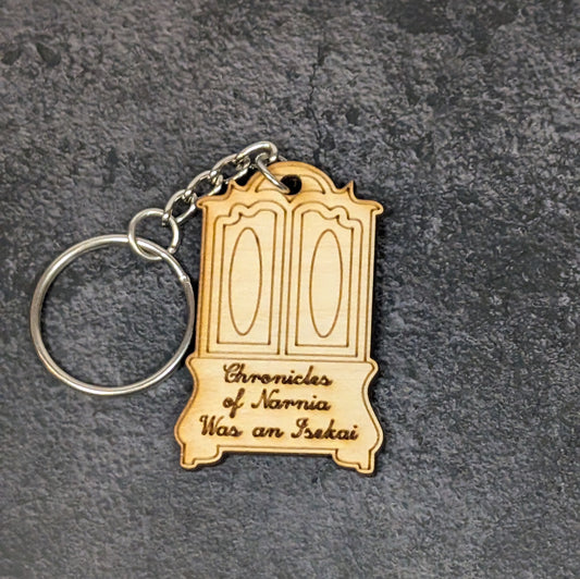 "Narnia was an Isekai" Keychain