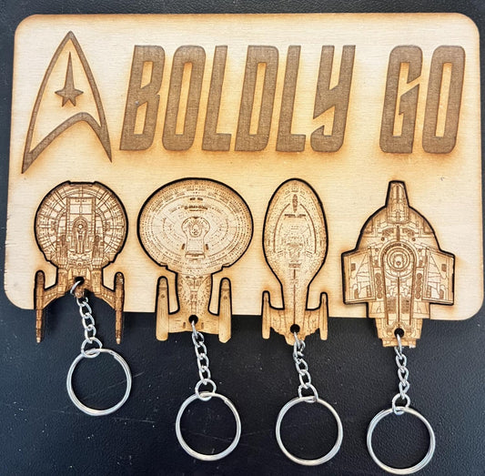 Star Trek Ship Keychain Holder