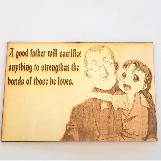 FMA Fatherly Advice Plaque