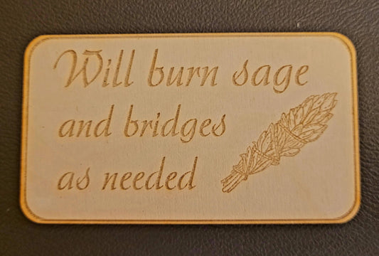 Protect Your Peace Wooden Fridge Magnet