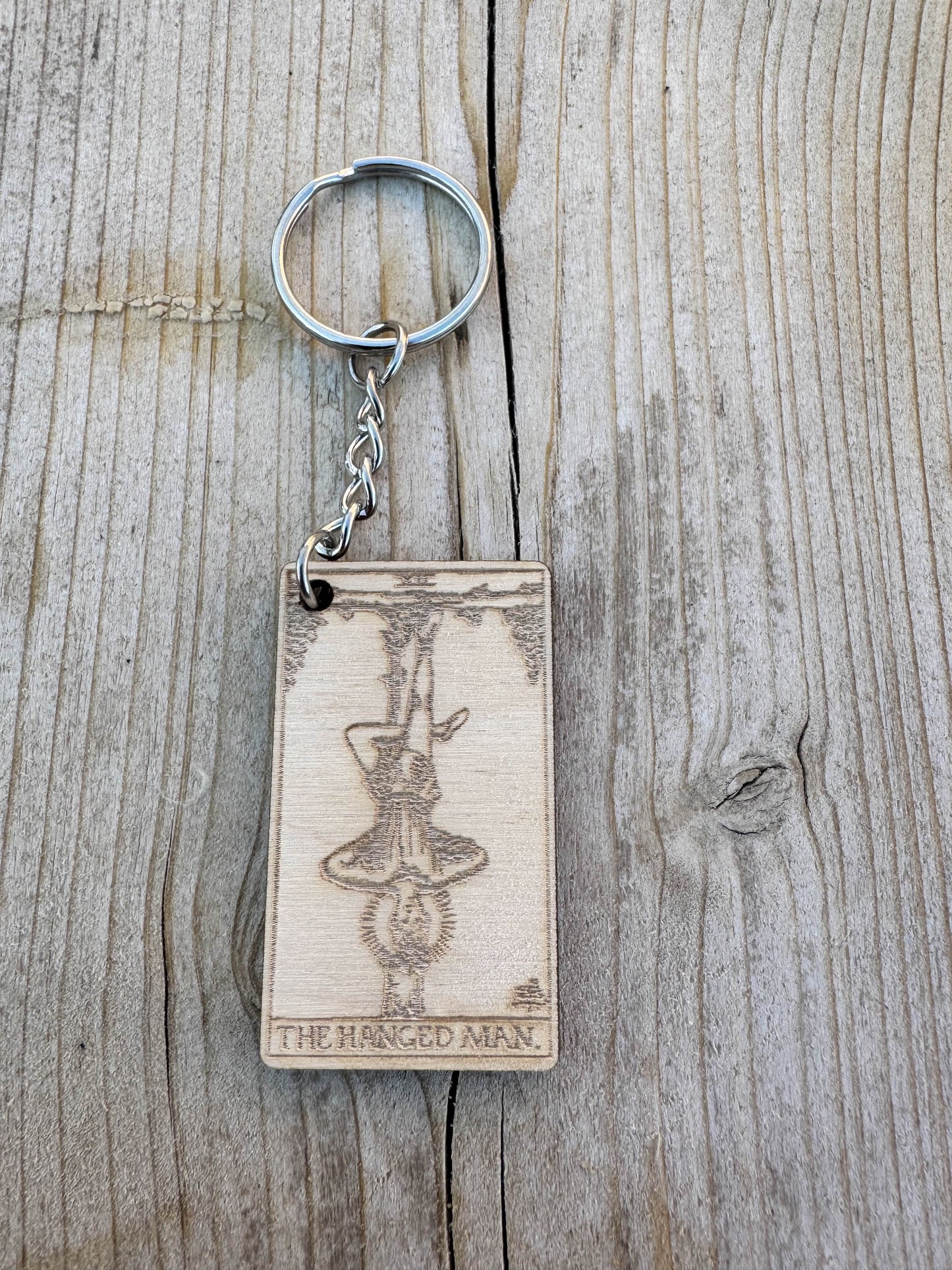 Rider–Waite Tarot Card Wooden Keychain